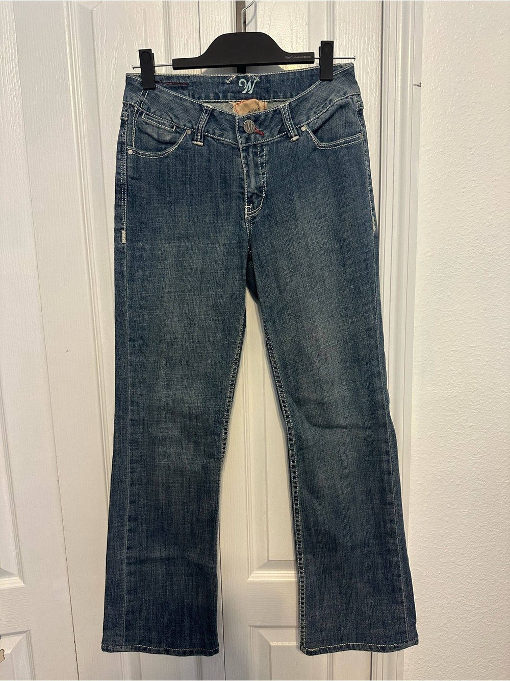 Women's Dark Blue Bootcut Jeans - Comfortable Flare